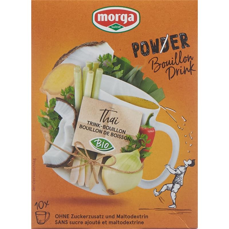 MORGA PowerPowder BouillonDri Thai Bio 10 Btl 4 g