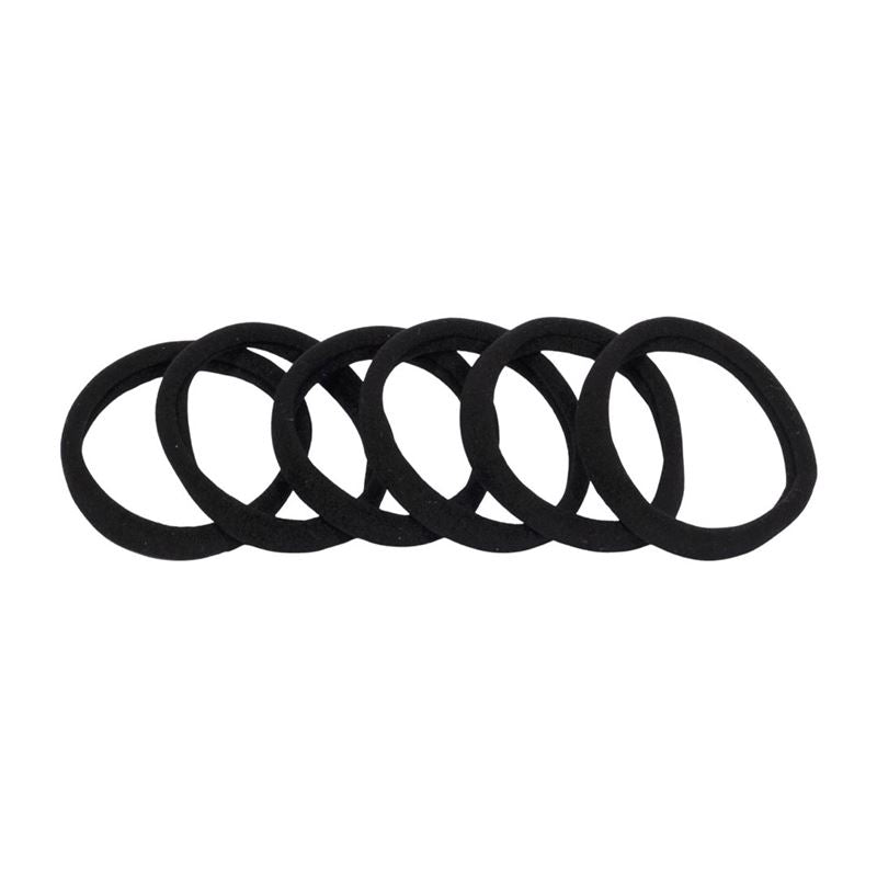 HERBA Haarbinder 5.6cm schwarz 6 Stk