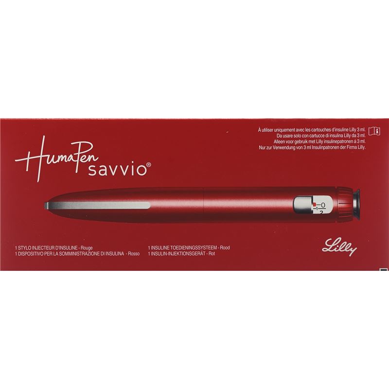 HUMAPEN Savvio Pen für Insulin rot