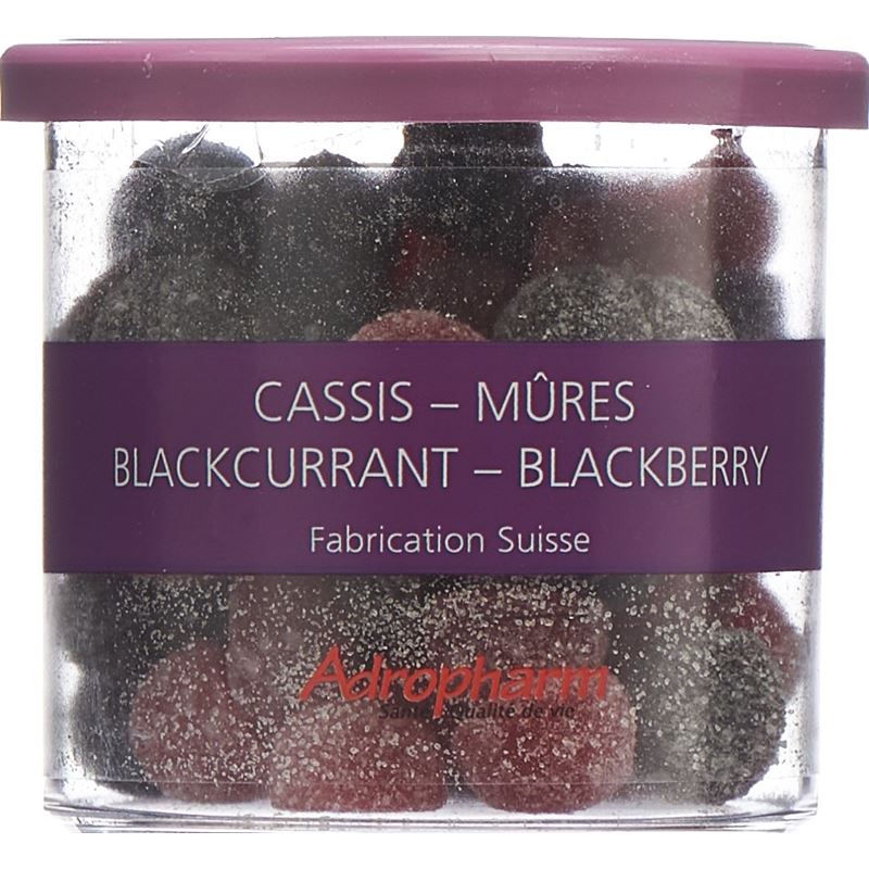 ADROPHARM Cassis-Brombeer reizlind Pastillen 140 g