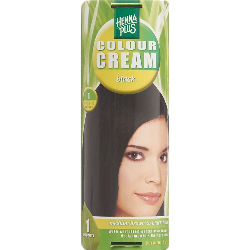 HENNA PLUS Colour Cream 1 schwarz 60 ml