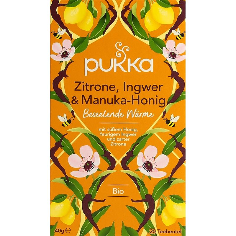 PUKKA Zitrone Ingwer&Manuk Hon Tee Bio Btl 20 Stk
