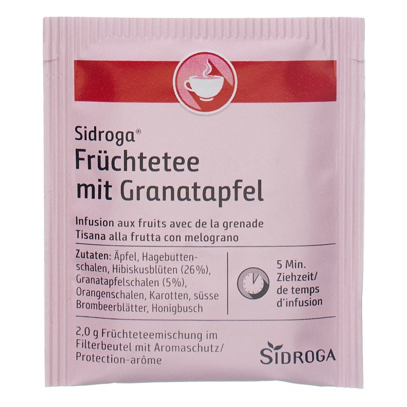 SIDROGA Früchtetee mit Granatapfel 20 Btl 2 g