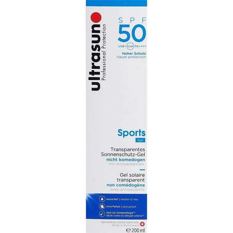 ULTRASUN Sports Gel SPF 50 Fl 200 ml