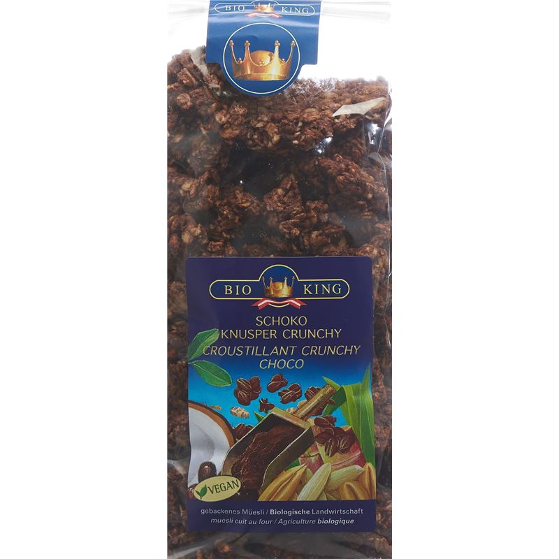 BIOKING Knusper Crunchy Schokolade Btl 375 g