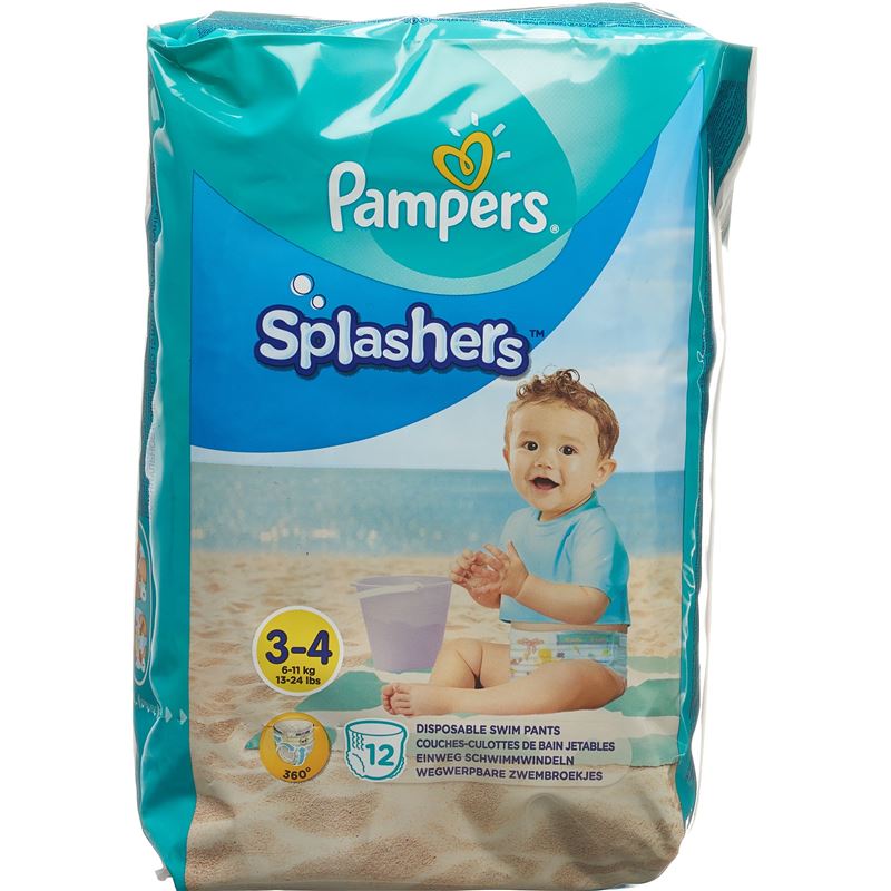 PAMPERS Splashers Gr3-4 Tragepack 12 Stk