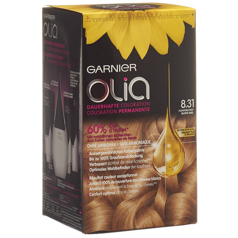 OLIA Haarfarbe 8.31 Golden Ashy Blond