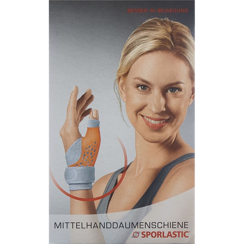 SPORLASTIC Mittelhand Daumenschiene M rechts hautf