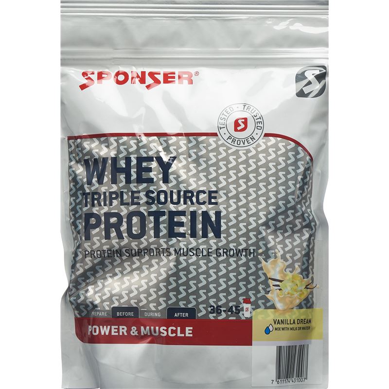 SPONSER Whey Triple Source Protein Vanilla 500 g