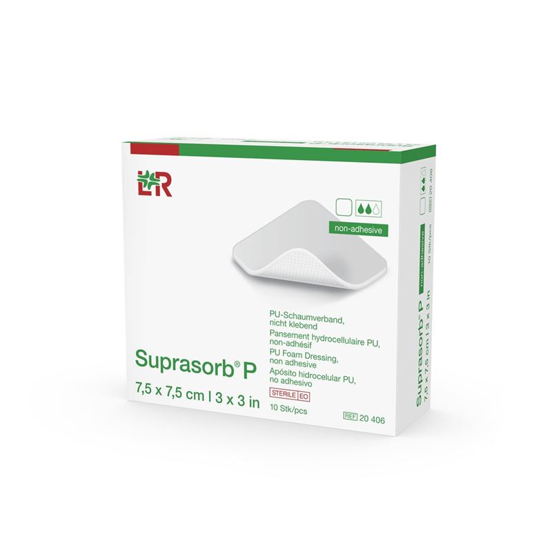 SUPRASORB P Schaumverband 7.5x7.5cm n klebe 10 Stk