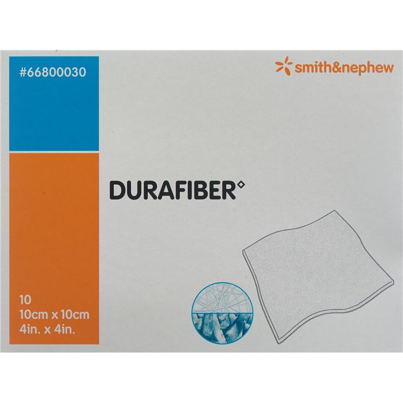DURAFIBER Wundauflage 10x10cm steril 10 Stk