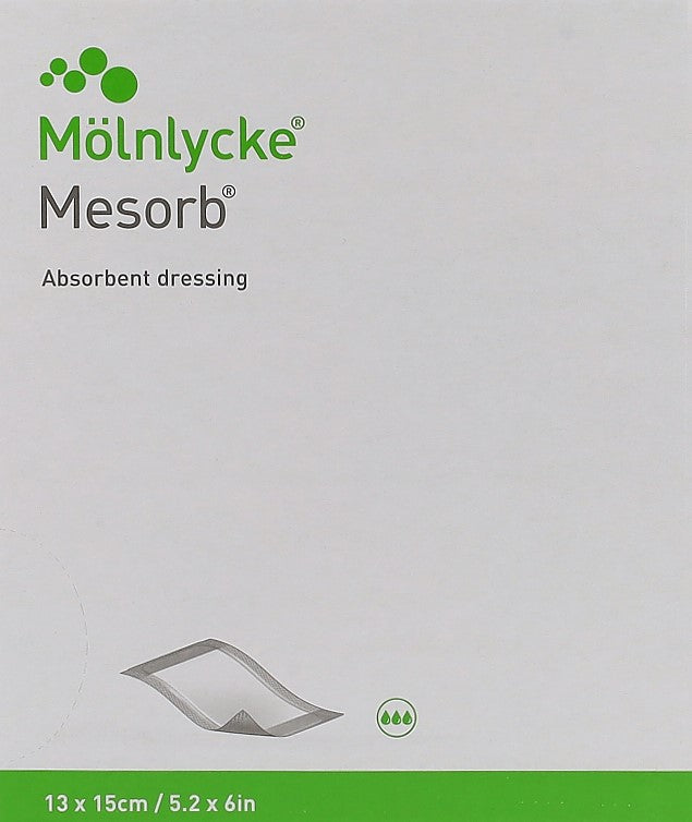 MESORB Absorbier Saugverband 13x15cm steril 50 Stk