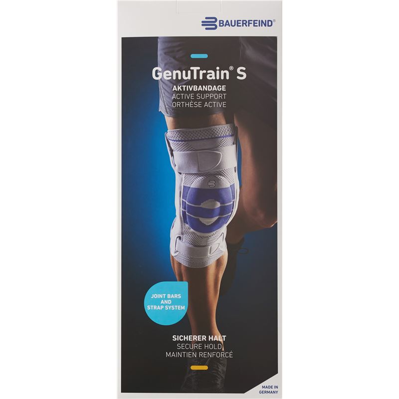 GENUTRAIN S Aktivbandage Gr4 links titan