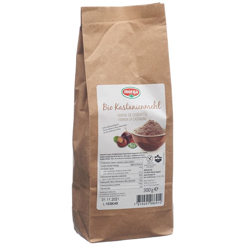 MORGA Kastanienmehl Bio glutenfrei 300 g