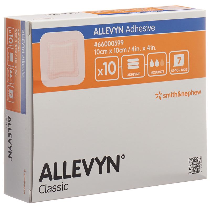ALLEVYN ADHESIVE Wundverband 10x10cm 10 Stk