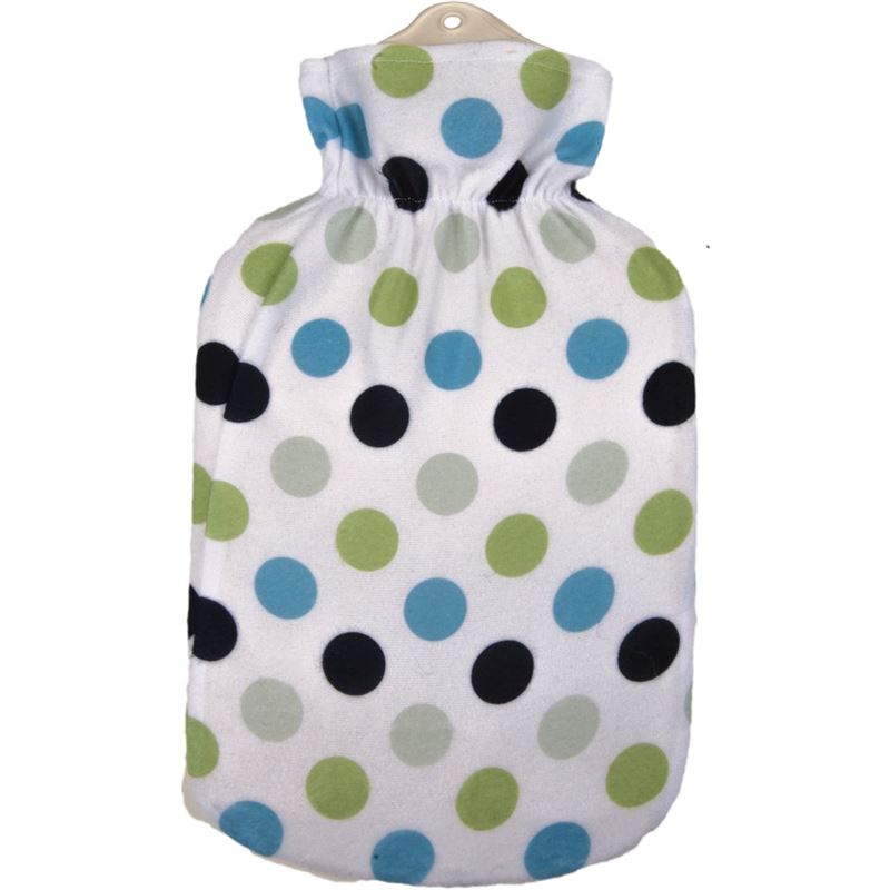 SÄNGER Wärmflasche Naturkau Plüsc 2l Tupfen