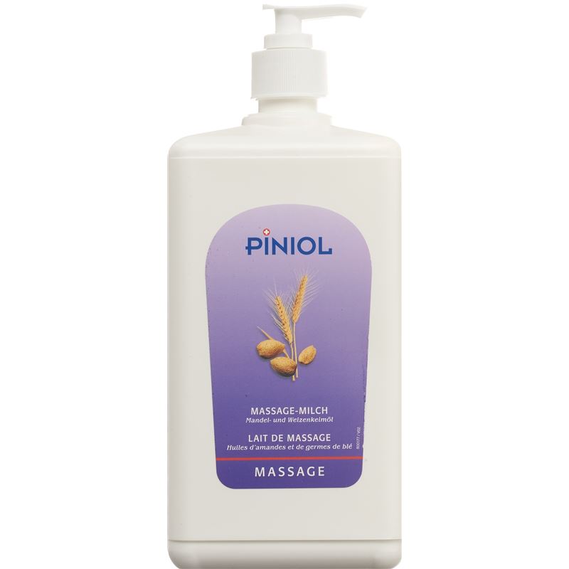 PINIOL Massagemilch m Mandel-Weizenkeimöl 1000 ml