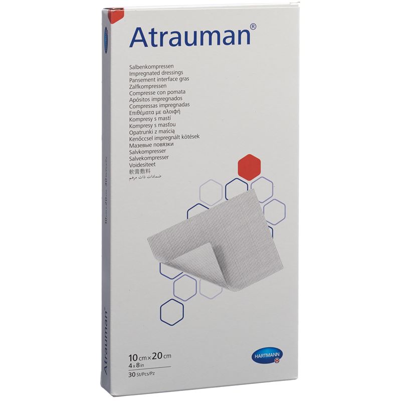 ATRAUMAN Salbenkompressen 10x20cm steril 30 Stk