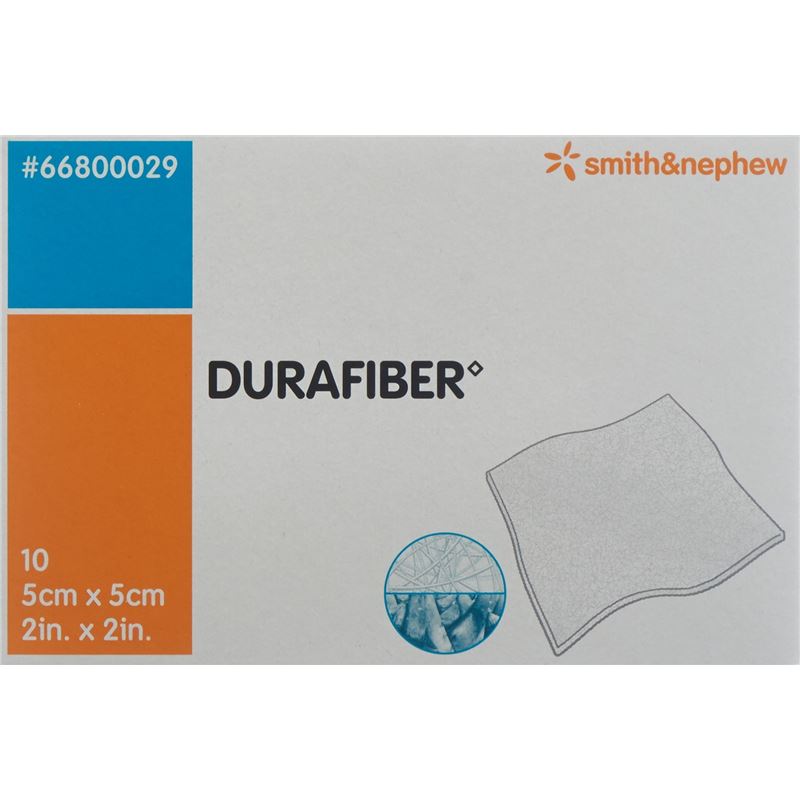 DURAFIBER Wundauflage 5x5cm steril 10 Stk