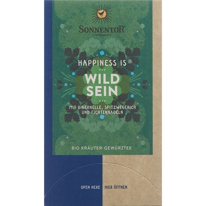 SONNENTOR Happiness is Wild sein Tee Btl 18 Stk