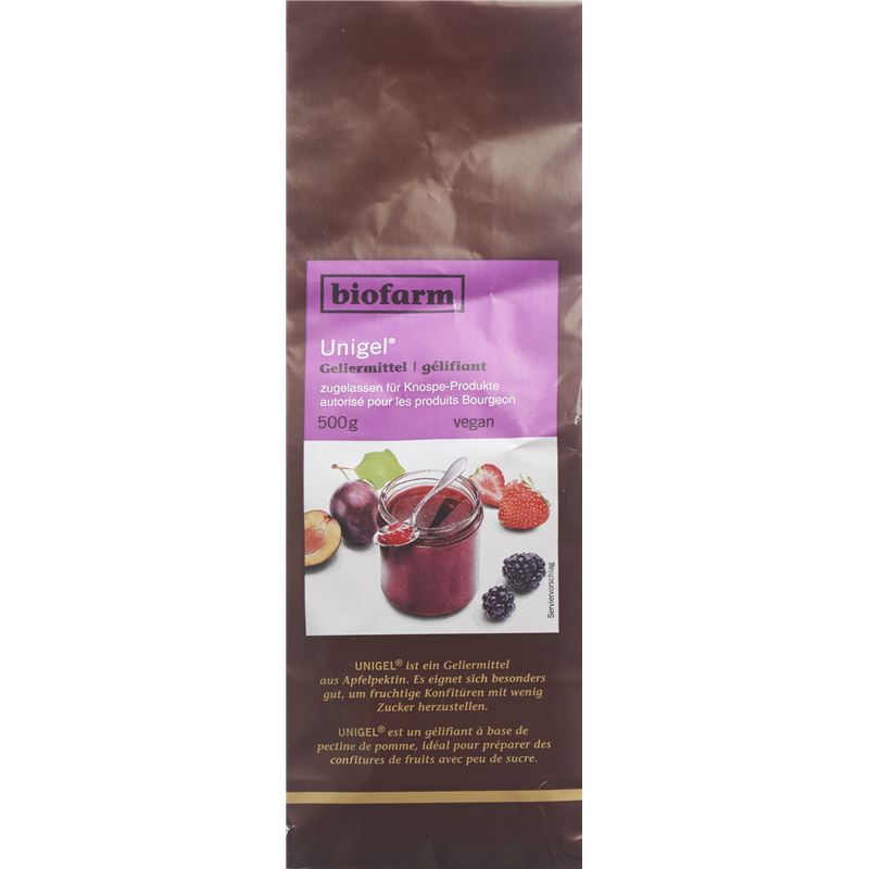 UNIGEL Geliermittel zugelassen f Knospe-Prod 500 g