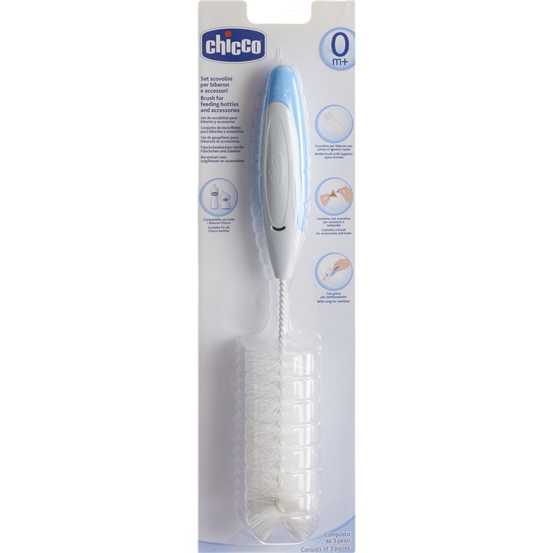 CHICCO Flaschenbürsten Set 3in1