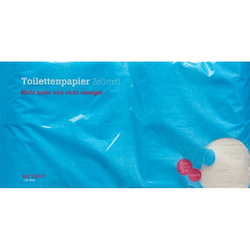 FUNNY WC-Papier Zells 3-lag 150 Blatt Rolle 8 Stk