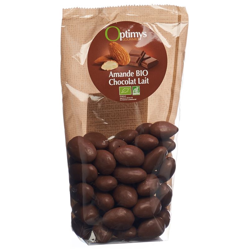 OPTIMYS Genuss Mandeln Milchschokolade Bio 150 g