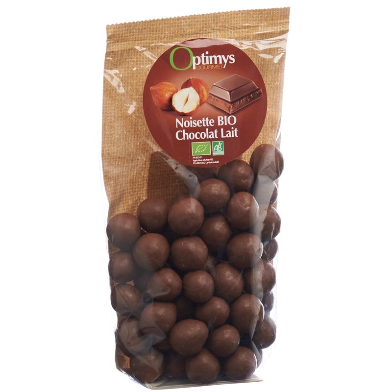 OPTIMYS Genuss Haselnusskerne Milchschok Bio 150 g