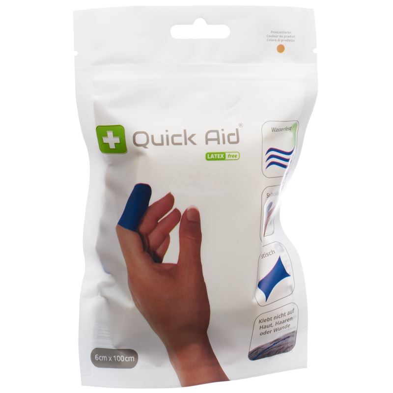 QUICK AID Pflaster 6x100cm Latexfrei hautfarbig