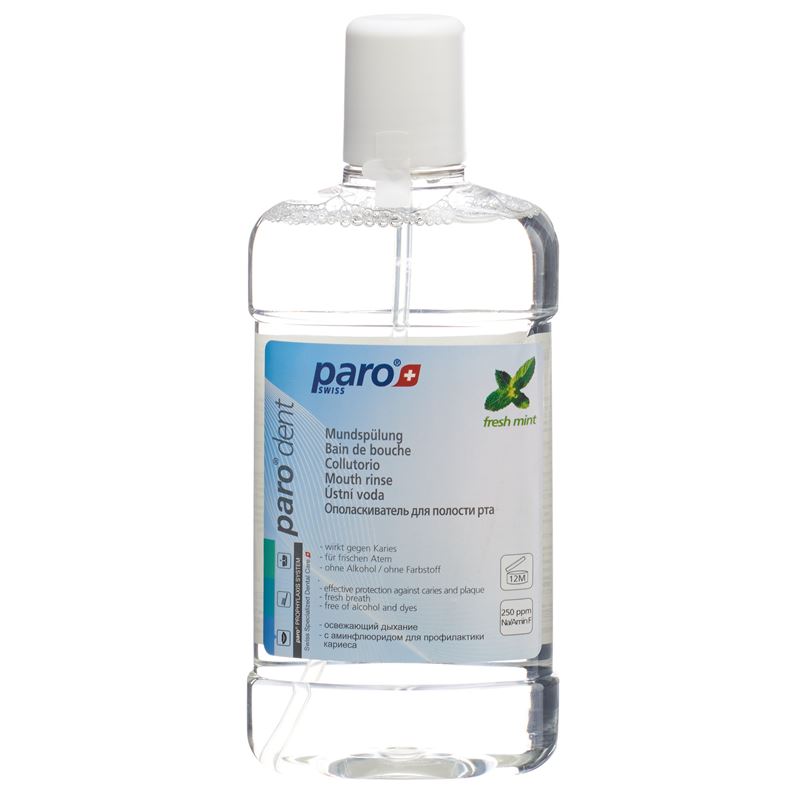 PARO DENT Dentalspülung mit Aminfluorid 500 ml