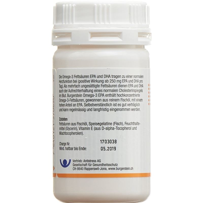 BURGERSTEIN Omega 3-EPA Kaps 50 Stk