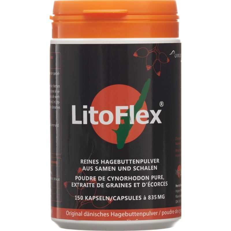 LITOFLEX orig dänisch Hagenbuttenpul Kaps 150 Stk