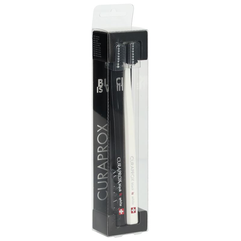 CURAPROX White is Black Zahnbürst weiss/schw 2 Stk