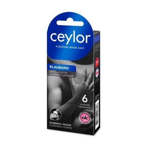 CEYLOR Blauband Präservativ mit Reservoir 6 Stk