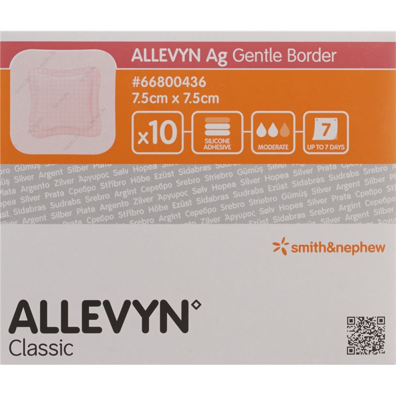 ALLEVYN AG GB Wundverband 7.5x7.5cm 10 Stk