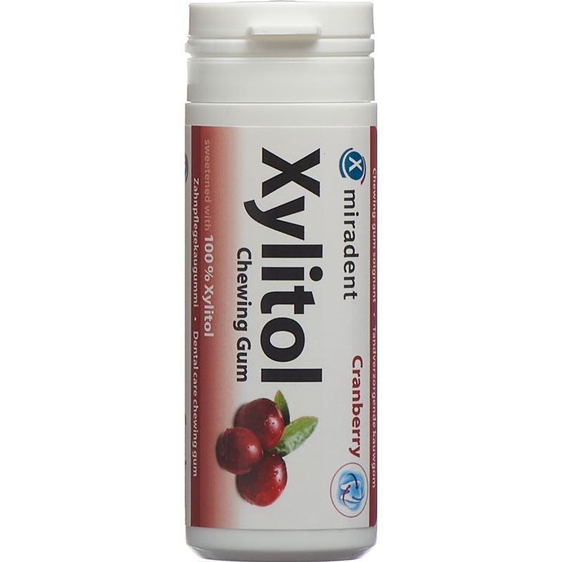 MIRADENT Xylitol Kaugummi Cranberry 30 Stk