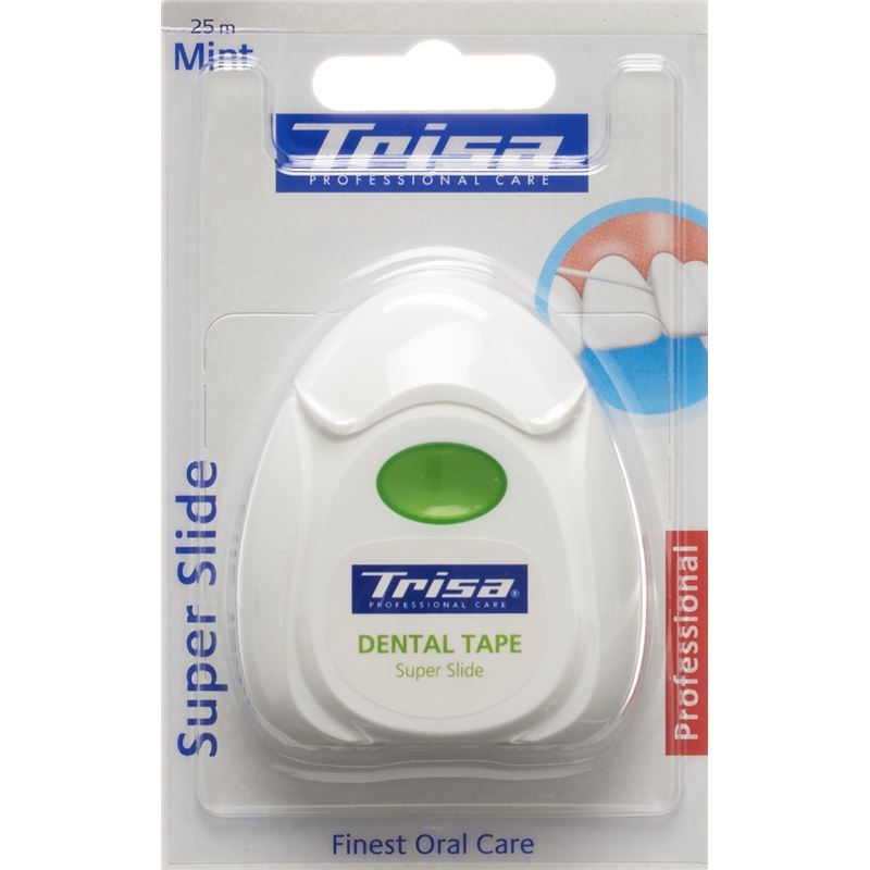 TRISA Zahnseide Super Slide 25m mint Xylitol