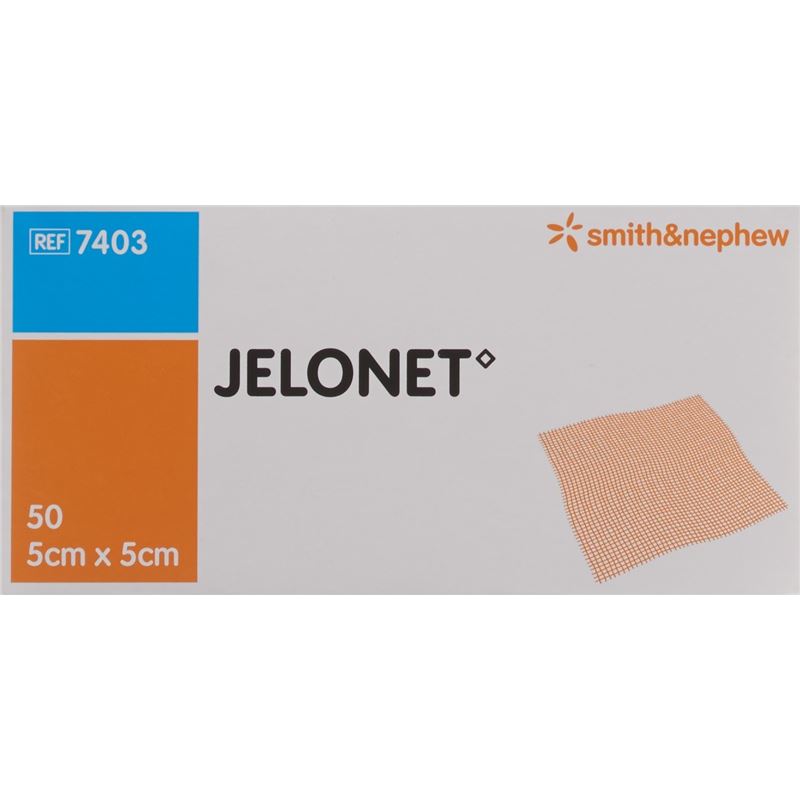 JELONET Paraffingaze 5cmx5cm steril 50 Stk