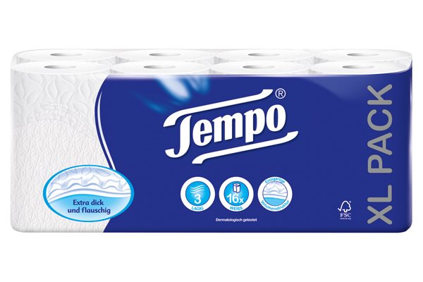 TEMPO Toilettenpapier Classic 3lag 150Blatt 16 Stk