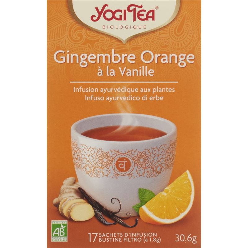 YOGI TEA Ingwer Orange mit Vanille 17 Btl 1.8 g