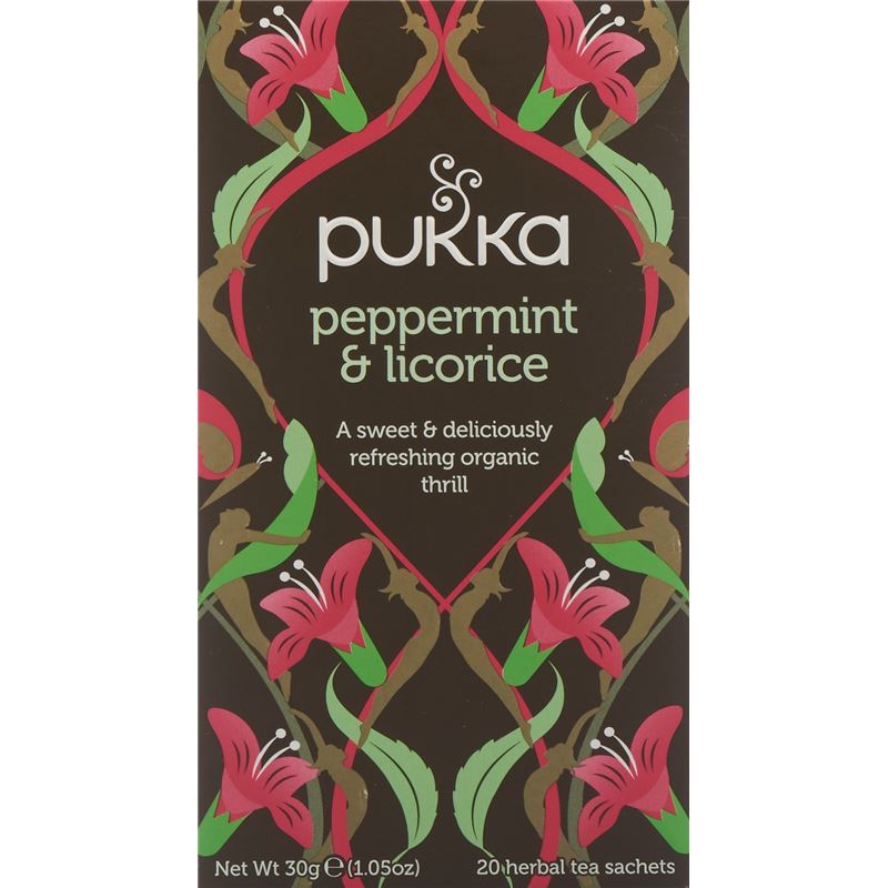 PUKKA Menthe poivrée Réglisse Thé bio Btl 20 Stk