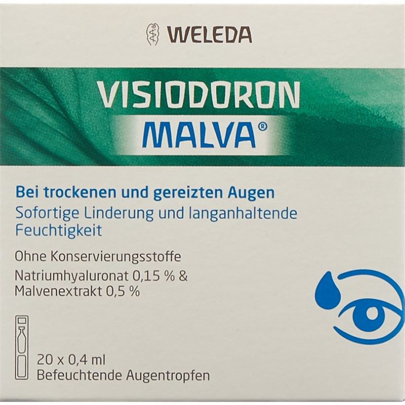 VISIODORON MALVA Gtt Opht 20 Monodos 0.4 ml