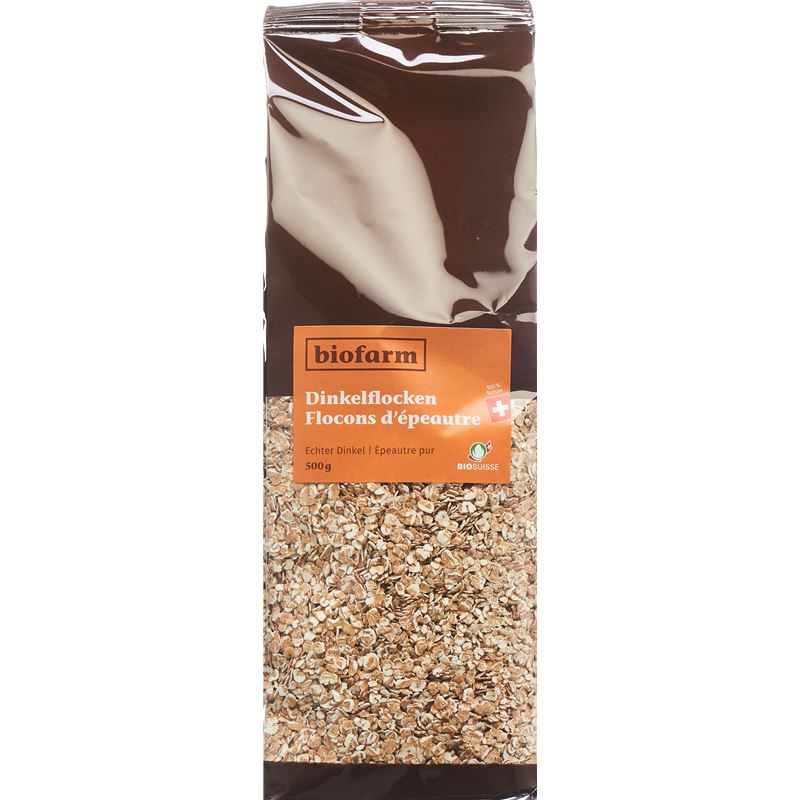 BIOFARM Dinkelflocken Knospe Btl 500 g