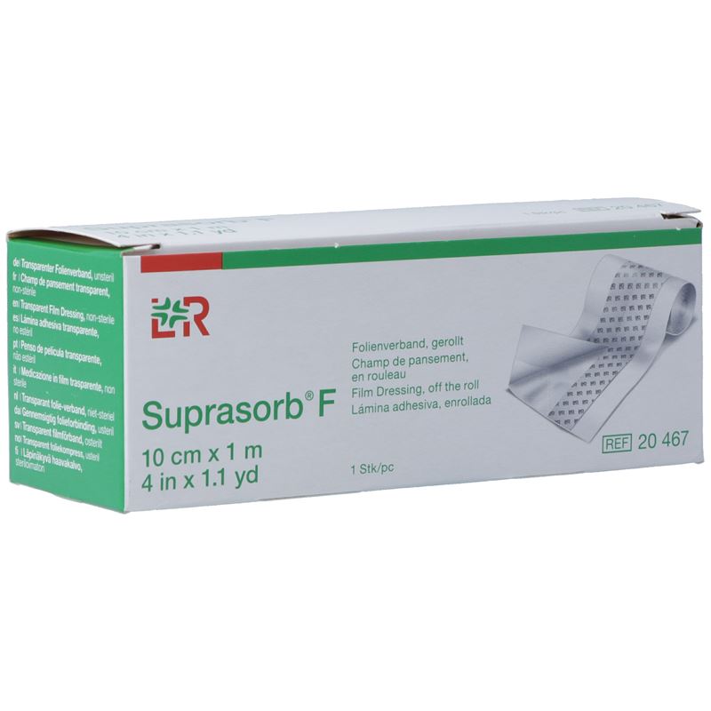 SUPRASORB F Folien Verband 10cmx1m unsteril Rolle