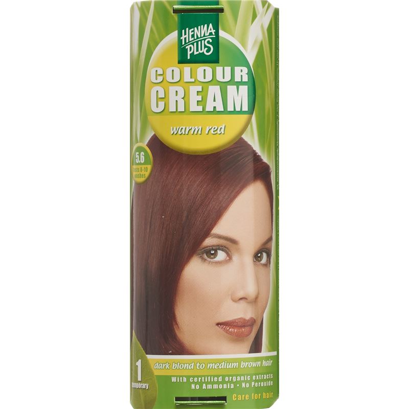 HENNA PLUS Colour Cream 5.6 warm rot 60 ml