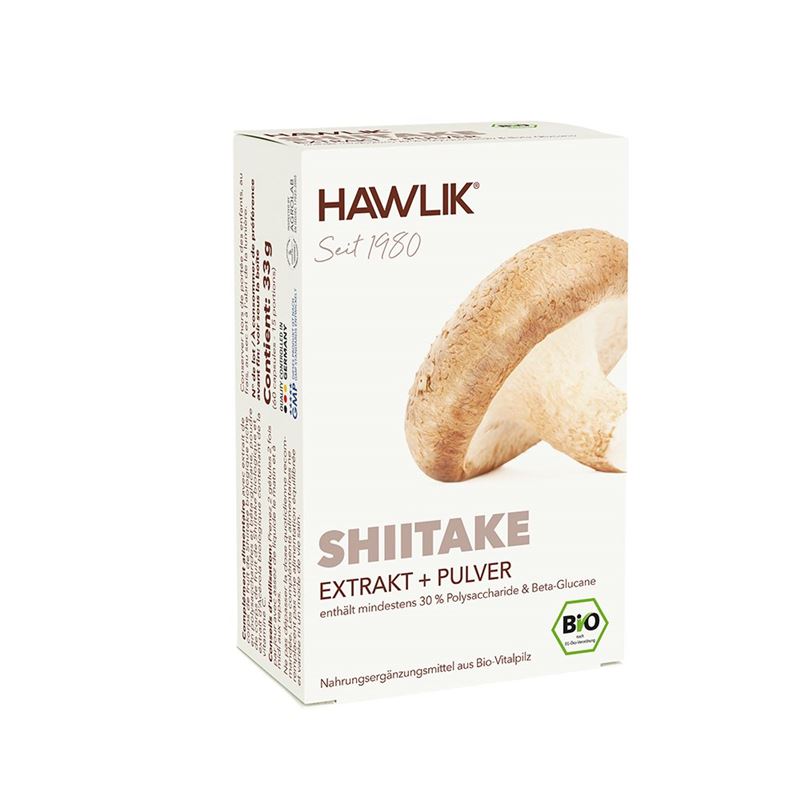 HAWLIK Shiitake Extrakt + Pulver Kaps 60 Stk
