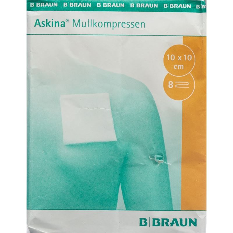 ASKINA Mullkompresse 10cmx10cm 100 Stk