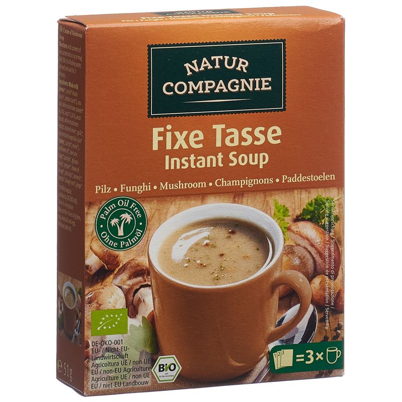 NATUR COMPAGNIE Instant Suppe Pilz Bio 60 g
