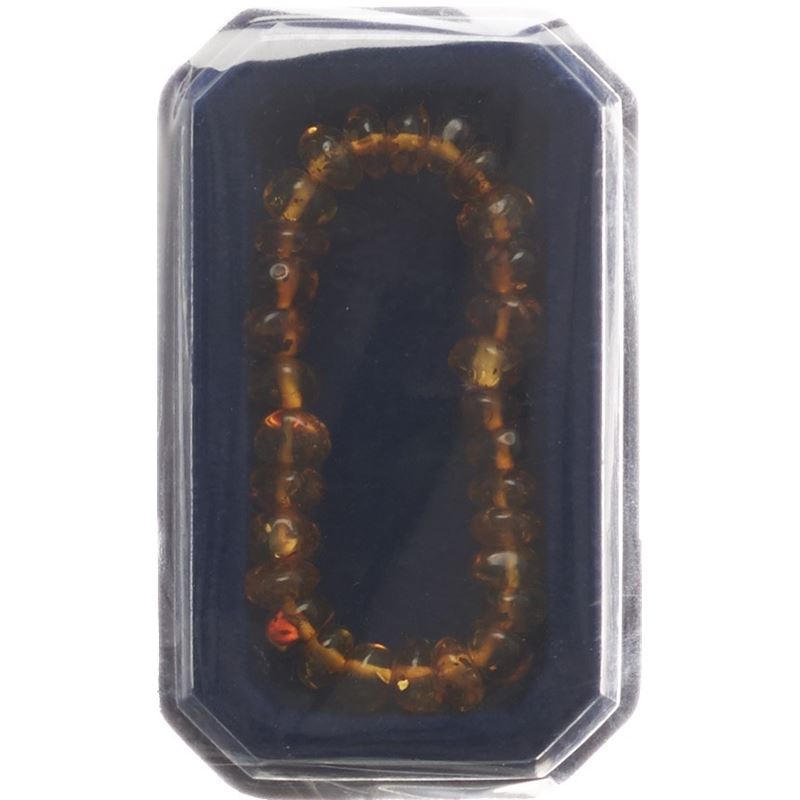 AMBERSTYLE Bernstein Armkette 13cm cognac